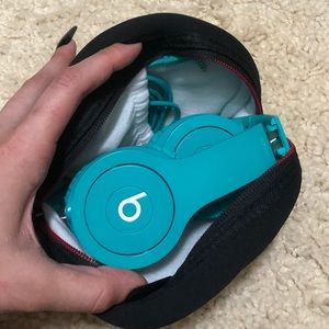 Beats by Dr. Dre Solo Teal Collapsible with wire